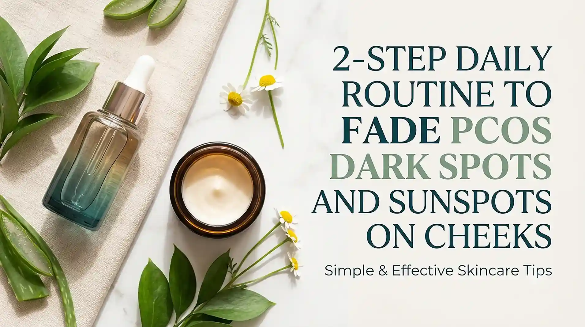 The Simple 2-Step Daily Routine to Fade PCOS Dark Spots and Sunspots on Cheeks